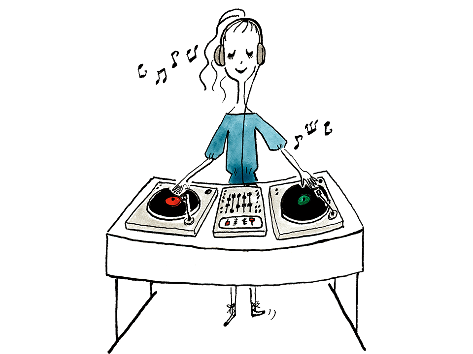 DJ イラスト画像