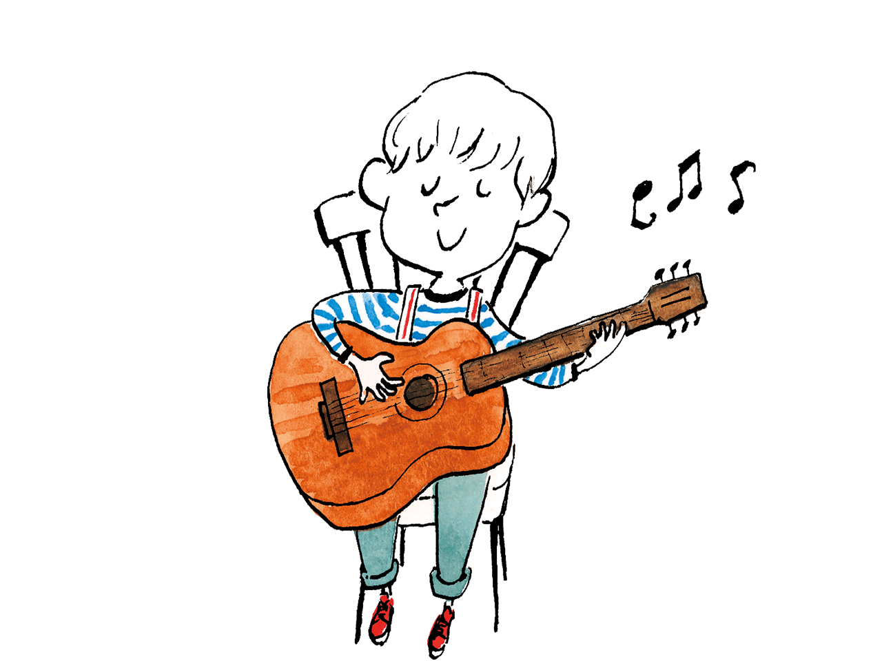 アコースティックギター イラスト画像