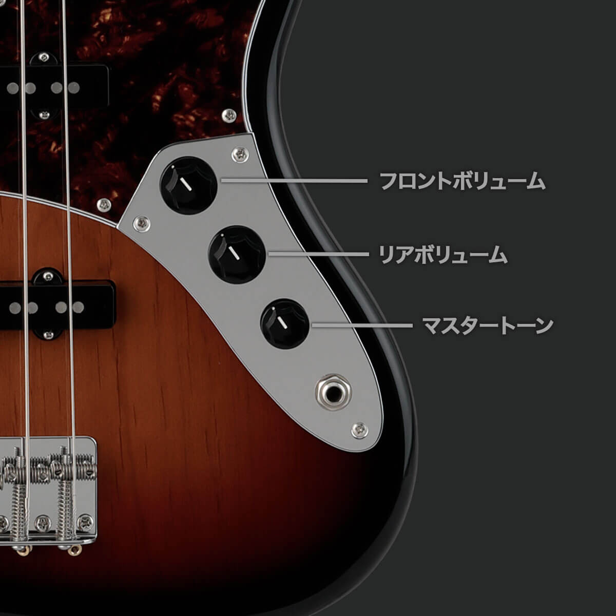 フロントボリューム,リアボリューム,マスタートーン